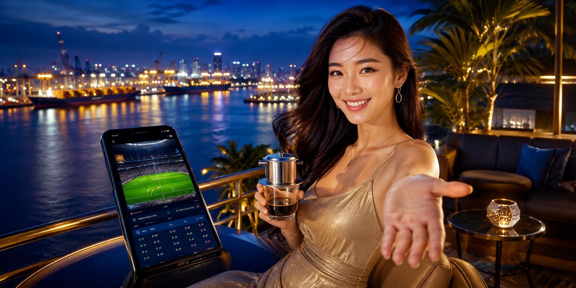 Người dùng Sài Gòn xem bóng đá và đặt cược thể thao qua điện thoại tại quán cà phê